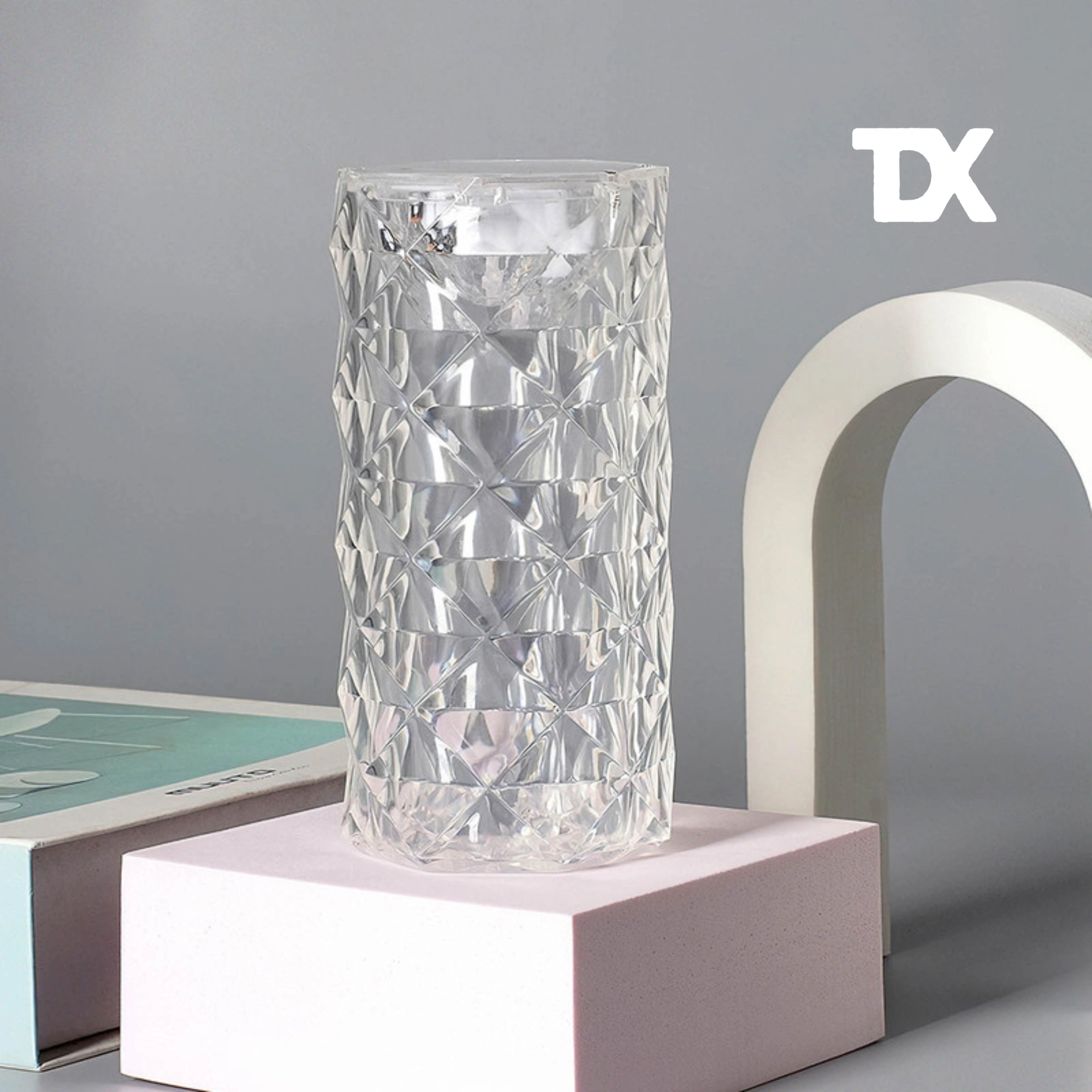 چراغ خواب شارژی کریستالی ریموت دار